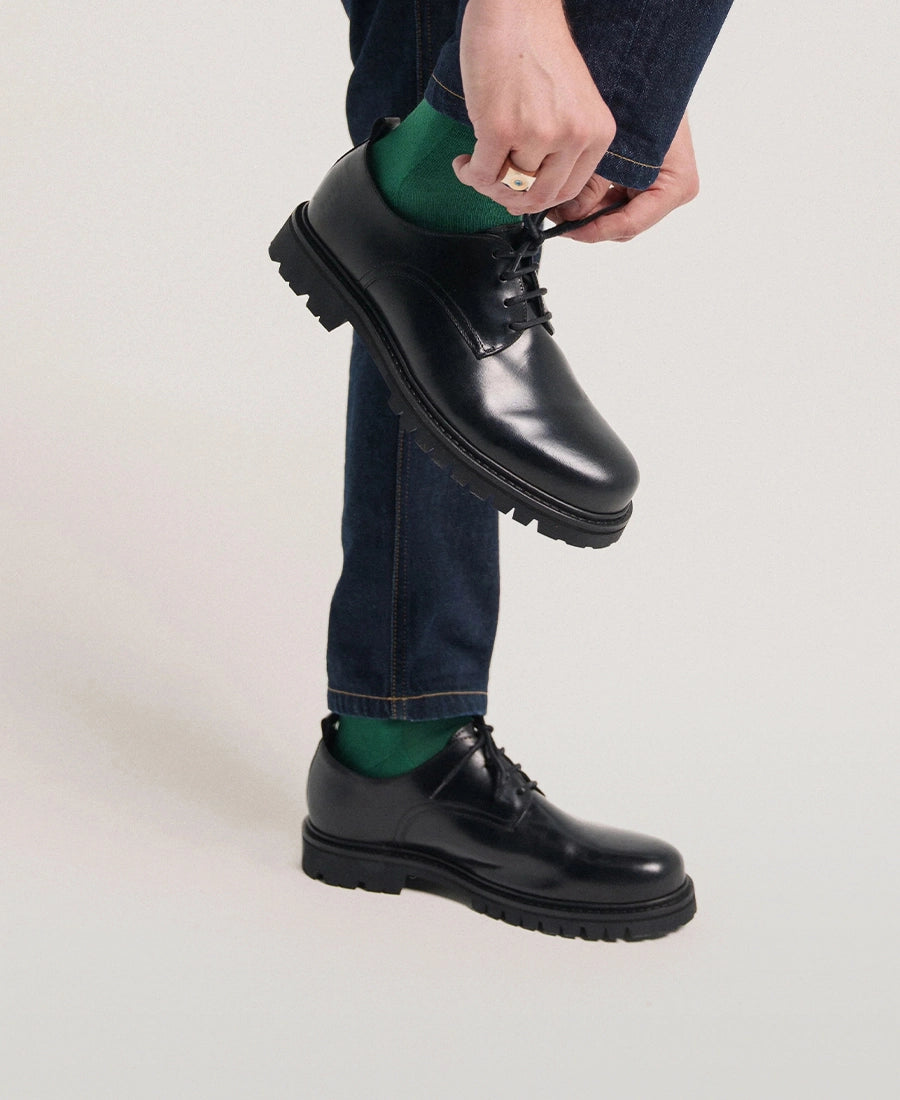 Smart Leather Lace Shoes