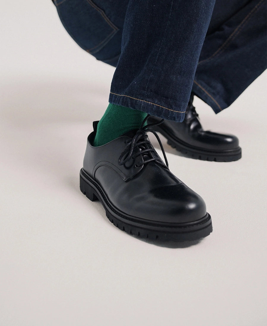 Smart Leather Lace Shoes